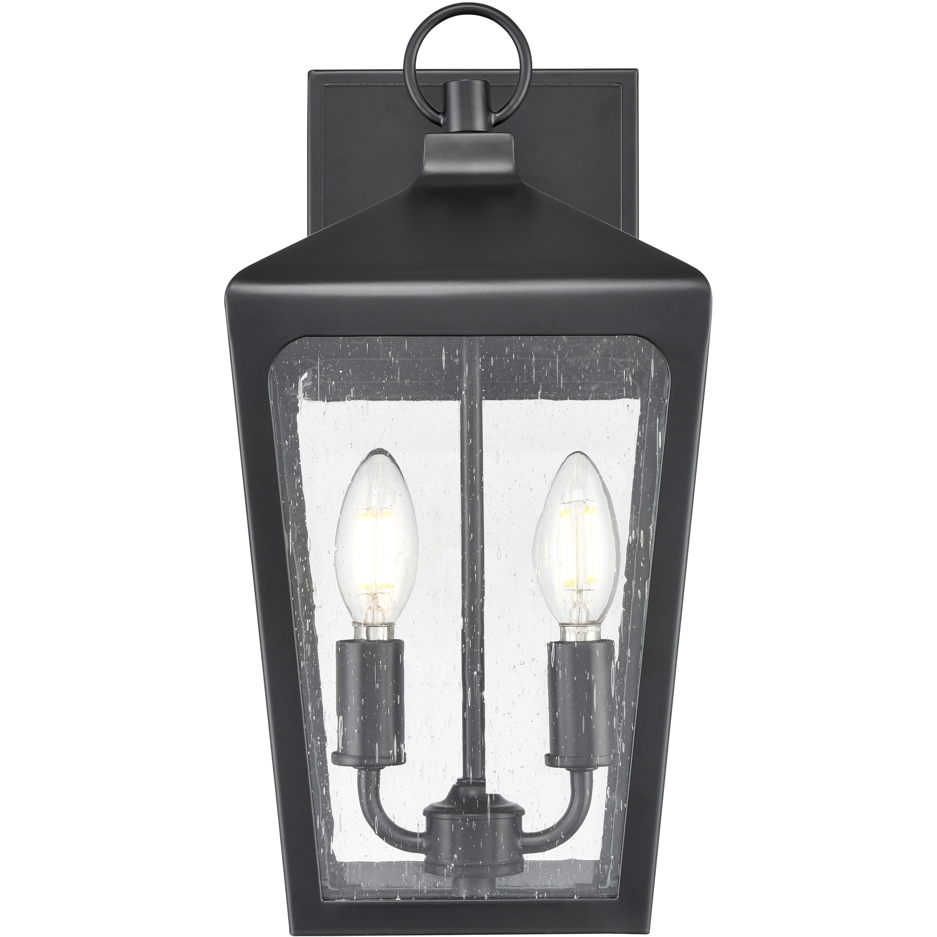 Brooks 2 Light 15 inch Powder Coated Black Outdoor Wall Sconce